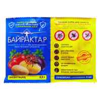 Инсектицид с удобрением-прилипателем Байрактар 0,5 г + 5 мл