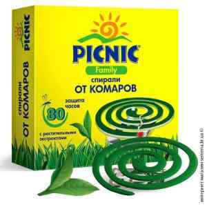 Спирали Picnic Family от комаров 10 шт. Спирали Picnic Family от комаров 10 шт.