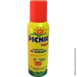 Аэрозоль от клещей Picnic Super 125мл Аэрозоль от клещей Picnic Super 125мл