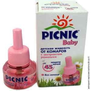 Жидкость от комаров Picnic Baby 45 ночей