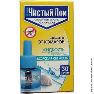 Рідина від комарів 30 ночей "Чистий Дім" морська свіжість