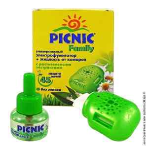 Набір Picnic Family 45 ночей фумігатор та рідина