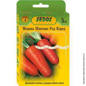 Семена на ленте морковь Шантане Ред Коред 5 м.