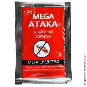 Порошок від тарганів Мега атака 10 г