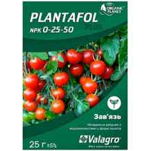 Plantafol минеральное удобрение с микроэлементами NPK 0-25-50 25 г. Завязь