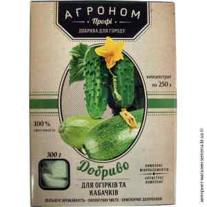 Удобрение для огурцов и кабачков Агроном, 300 г. Удобрение для огурцов и кабачков Агроном, 300 г.