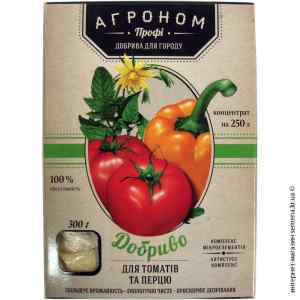 Удобрение для томатов и перца Агроном, 300 г.