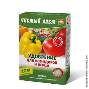 Добриво для помідорів та перцю «Чистий лист» 1,2 кг.